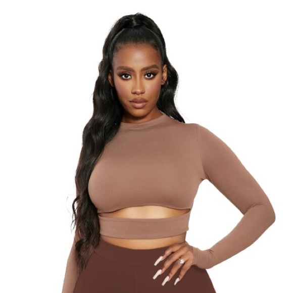 NWT NAKED WARDROBE The NW Make the Cut Crop - Picture 1 of 5